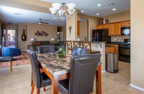 San Tan Valley House | Beautiful Backyard Oasis with Private Pool in Stunning Golf Course Neighborhood