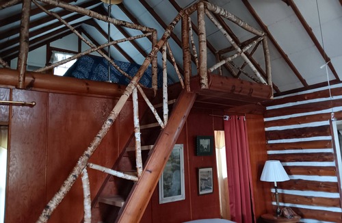 Kalkaska Cottage | Beautiful full log cabin with direct private frontage , beautiful sunsets .