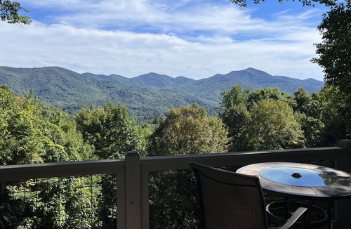 Sylva Cabin | Beautiful Mountain Cabin with Amazing Views and Cascading Waterfall