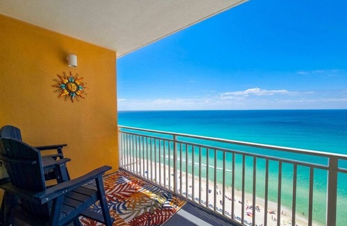 West Panama City Beach Condo | Best Beachfront Resort @ PCB Splash 1203E Free Beach Chairs Pools Crib