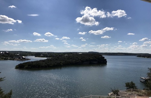 Graford Villa | Brazos Moon: Hell's Gate Basin! Pool, Cliffside, Views, Luxury Home