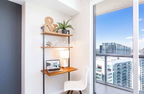 Downtown Miami Apartment | Brickell Center Access | Designer Suite