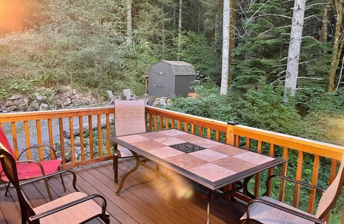 Packwood Cabin | Cabin Retreat in the Woods - Hot Tub, Grill, Firepit, Ski at White Pass, Hiking