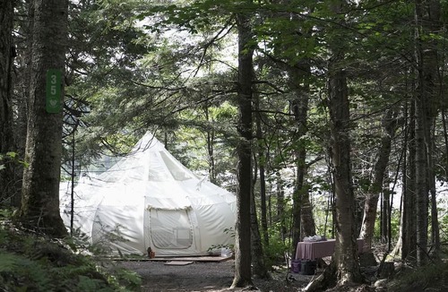Mellen RV Rental | Charming Lakefront Bell Tent Perfect for a Romantic Escape in Wisconsin