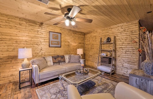 Oceana County Cabin | Charming Log Cabin at Double JJ Ranch Resort!