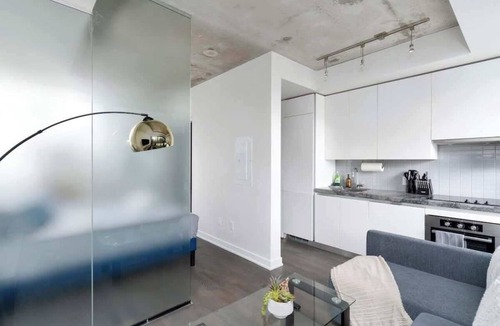 Fashion District Apartment | Chic downtown condo with patio Stylish 1BR retreat