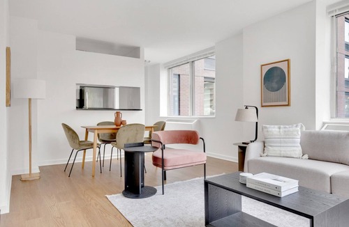 Lincoln Square Apartment | Chic UWS 2BR w/ Gym, Elevator & DM, near Lincoln Center, by Blueground
