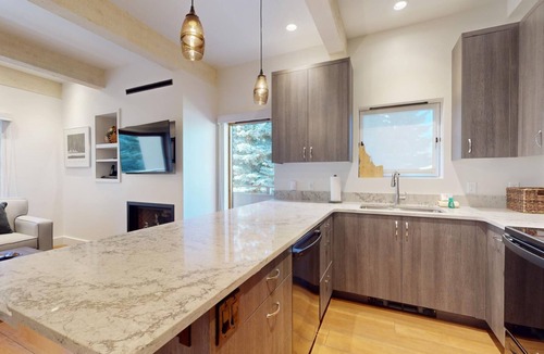 Ketchum Condo | Christophe Condo 503 - Year-round Outdoor Pool and Hot Tub and Bald Mt. Views
