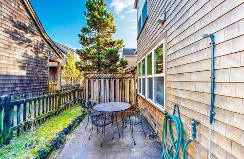Shorepine Village House | Coastal home walking distance to the beach with outdoor shower and fireplace