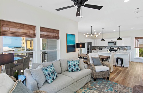 West Panama City Beach Villa | Coastal Panama 5BR Haven with Rooftop Beach View & Elevator