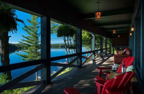 Town of Webb Condo | Come stay at Great Pines for amazing views!