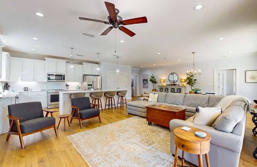 Southeast Pensacola House | Contemporary dog-friendly retreat with pool & patio - near shops & attractions