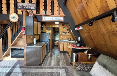 Hayward Cabin | Cozy A-Frame cabin in Hayward on Chippewa Flowage, sleeps 6, RV electrical