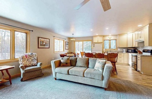 Manitowish Waters House | Cozy tree-lined home located near town, lakes, walking & bike trails, w/firepit