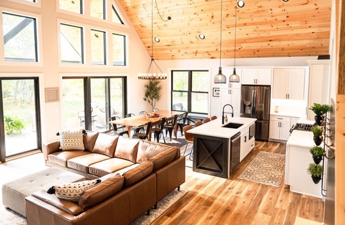 Thompsonville House | Crystal Mountain Retreat: Private Betsie Riverfront & Recreational Trail Access