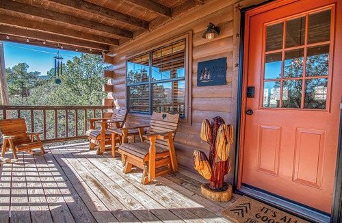 Fort Davis Cabin | Davis Mountains Hideaway-Cactus Flower Cabin