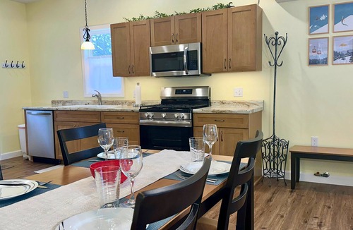 Cadillac Cottage | Destination Leisure – Cottage B, 2BR Next to Mitchell State Park Campground