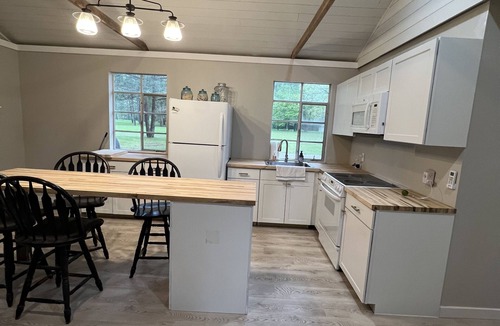 Big Rapids Cabin | Directly on the White Pine Trail. Sleep 6, 3 bedrooms, and Full Bath.