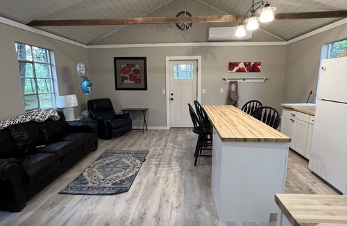 Big Rapids Cabin | Directly on the White Pine Trail. Sleep 6, 3 bedrooms, and Full Bath.