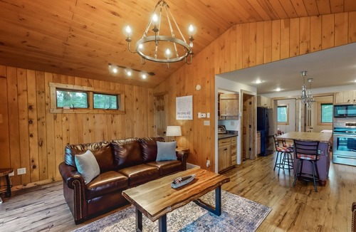 Tomahawk House | Dog-friendly lakefront home with high-speed WiFi, dock, private w/d, & firepit