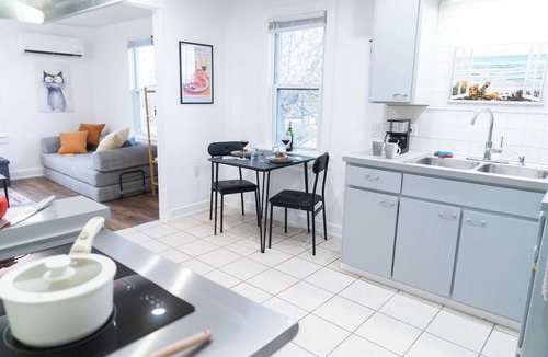 River Rouge Apartment | EconoPod 6 - 15 min to DT - free str. Pkg - AC - work desk space w/wobble stool