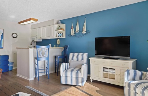 Charlevoix Condo | Edgewater 117 B | Waterfront Access| Pool, Hot Tub, Sauna | Sleeps 4