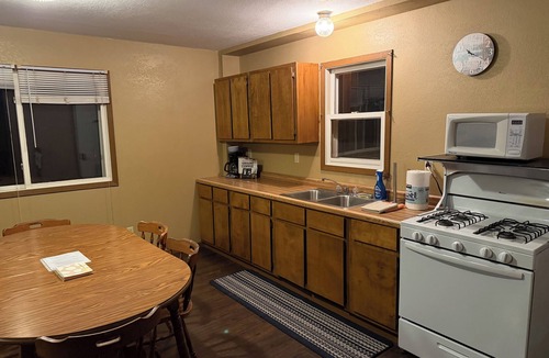 Chetek Cabin | Family-friendly, rustic cabin overlooking the lake at Oak Grove Resort in Chetek