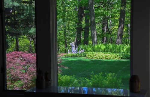 Montague House | Fantastic lake views in woodland/garden setting w/23' ceilings, firepit/chimenea