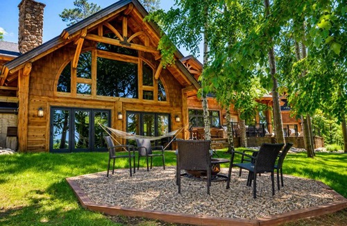 Park Rapids House | Fish Hook River Log Home with Theater & Dock