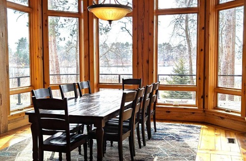 Park Rapids House | Fish Hook River Log Home with Theater & Dock