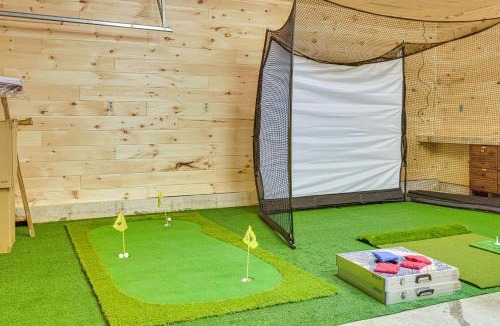 Cadillac House | Golf Getaway in Cadillac: Deck + Putting Green