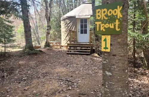 Paradise RV Rental | Great Lakes Yurt Camp- Brooke trout yurt