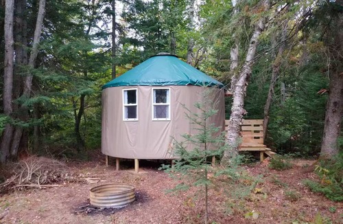 Paradise RV Rental | Great Lakes Yurt Camp- Brooke trout yurt
