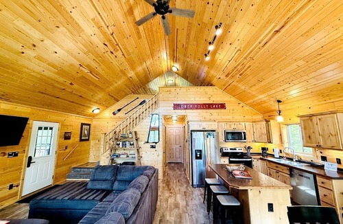 Stone Lake Cabin | Group Lake Cabin with Ping Pong Table Loaded with Kayaks in Wisconsin