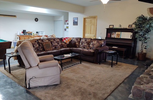 Sheridan House | Handicap accessible. Pets must be registered with VRBO, private drive to rental