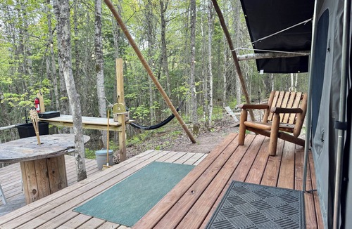 Red Cliff RV Rental | Hike In Canvas Wall Tent - Perfect Mini Family Glamping Adventure in Bayfield!