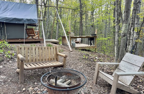 Red Cliff RV Rental | Hike In Canvas Wall Tent - Perfect Mini Family Glamping Adventure in Bayfield!