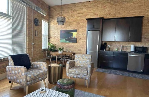 Benton Harbor Apartment | Historic Arts District Gastro Loft