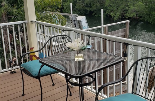 Bay Point House | House with 2 balconies, deck with boat ramp, park nearby