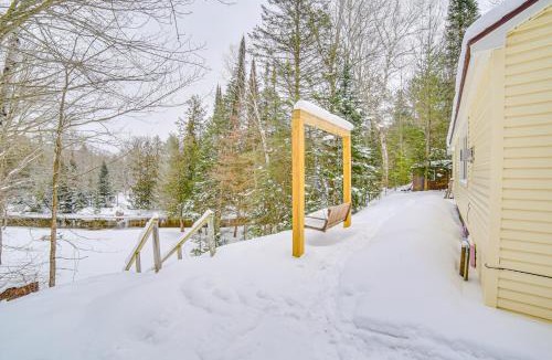 Steuben House | Ice Fish & Snowmobile: Riverfront Manistique Cabin