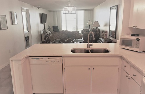 Crescent Beach Condo | INCREDIBLE Direct Oceanfront 2 BR Condo! Waterfall Countertops, Luxury Feel!