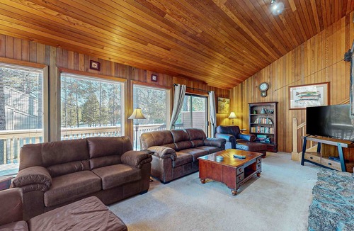 Deer Park House | Inviting Updated Sunriver Home in Great Location with Large Deck, Private Hot Tub