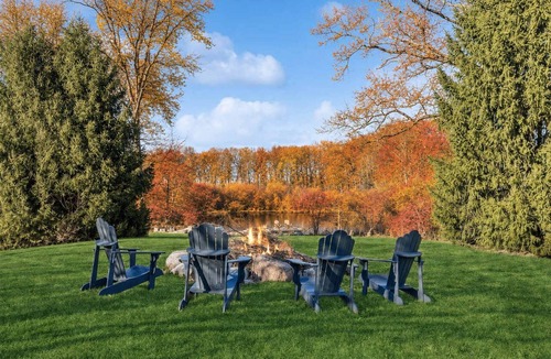 Rolling Prairie House | Juniper Presents: 15-Acre Retreat - Pool, Hot Tub, Pond, EV Charger