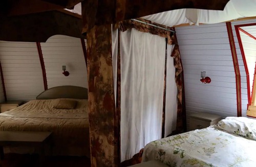 Mauricie Cabin | La Rotonde - Self-sufficient circular log cabin