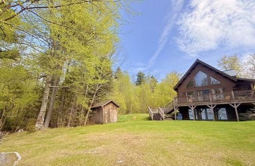 Northeast Somerset Cabin | Lake Front, Pet-Friendly Cabin with Canoe and lake views