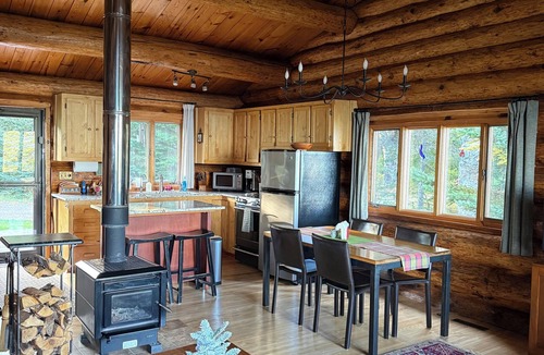 Silver Bay Cabin | Lake Superior lakefront log cabin, forest, sauna, gazebo, peaceful retreat