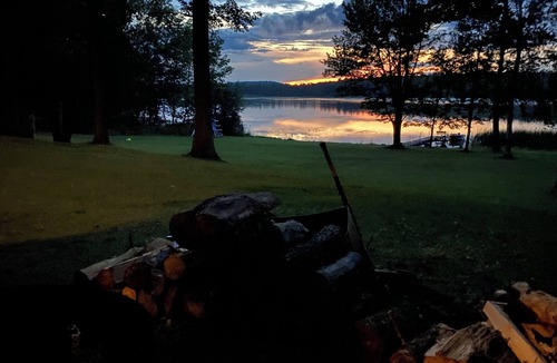 Hayward Cabin | Lakefront 2Bed 1Bath with enclosed screen porch. Westerly view GORGEOUS Sunsets!