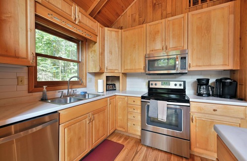 Clam Lake Cabin | Lakefront Cabin w/Pool Table+Waterfall: Northwoods Nostalgia + Modern Amenities