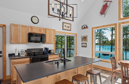 Eagle River House | Lakefront Cabin with AC, Trailer Parking, Swim Raft
