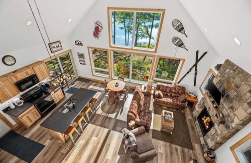 Eagle River House | Lakefront Cabin with AC, Trailer Parking, Swim Raft